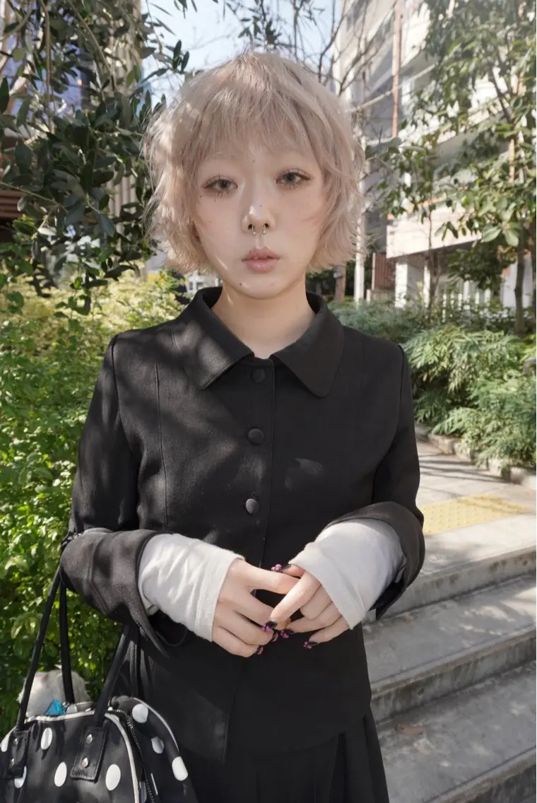 ショート カラー ヘアアレンジ MIYU/ケアブリ ーチカラー／デザインのヘアスタイル