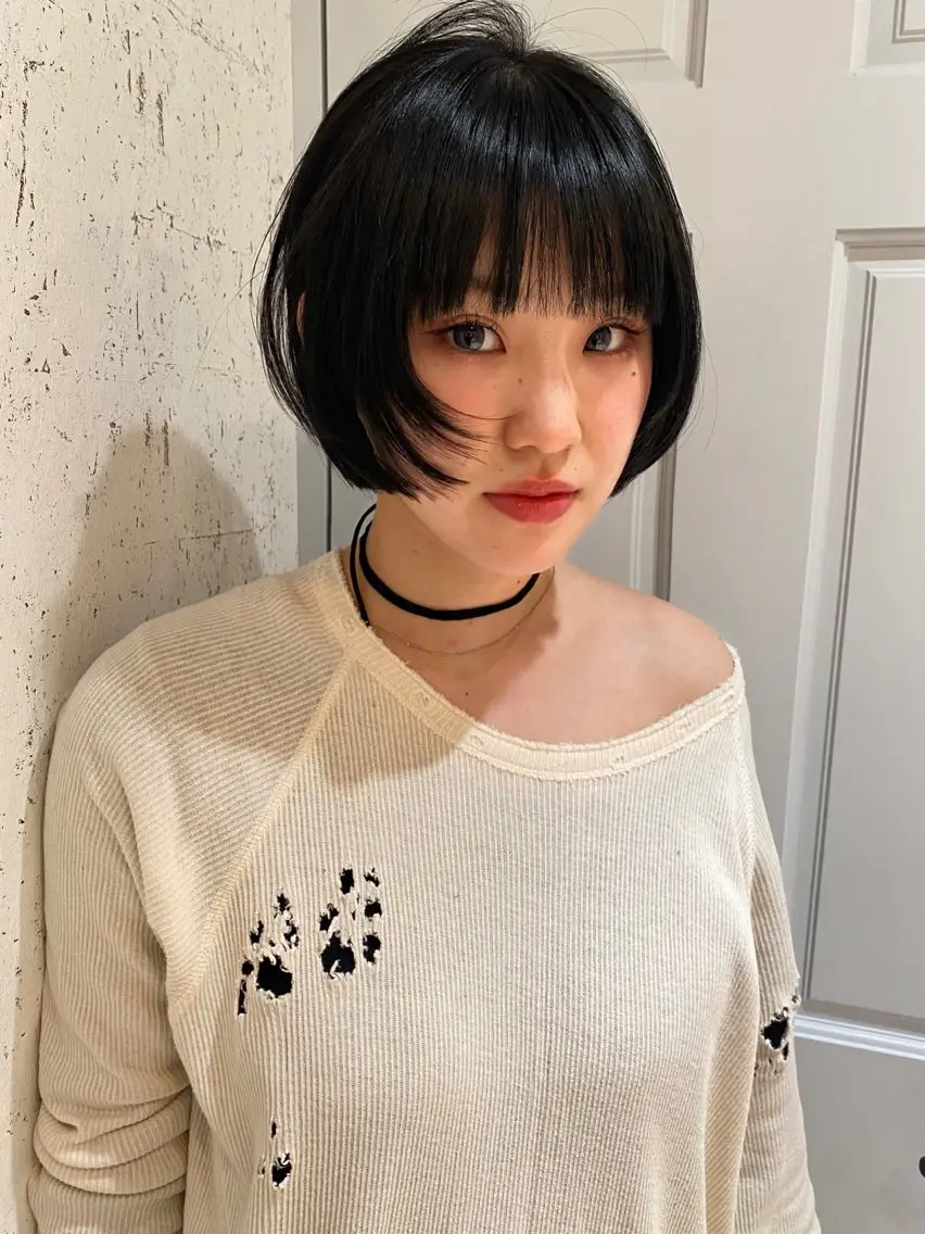 ショート カラー 似合わせカット カット ヘアカラー トリートメント mai / linoah˚✧のヘアスタイル