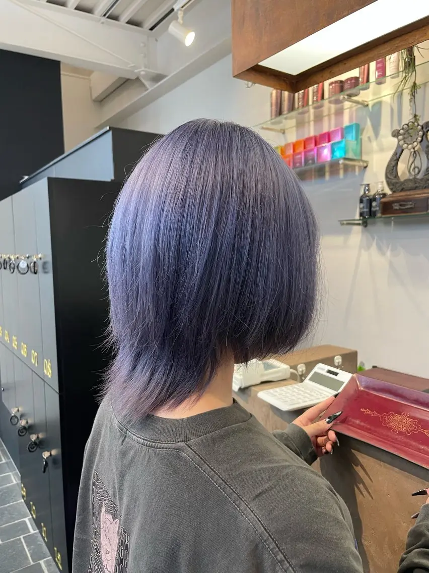 ショート カラー ボブパーマ🧸 /YUNAのヘアスタイル