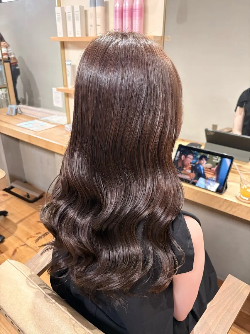 ロング ヘアカラー トリートメント プルシールエクステ/ ハイトーン/ブリーチのヘアスタイル