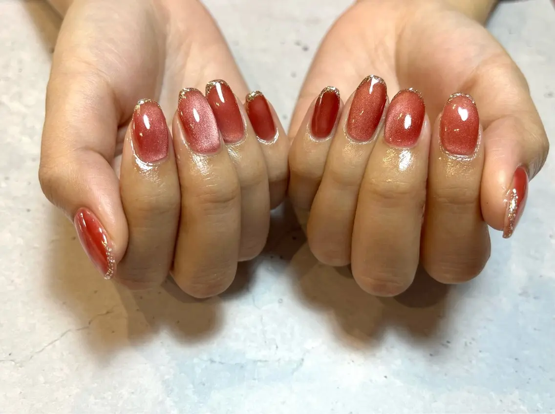 ネイル マグネットネイル ミラーネイル nailsalon esのネイルデザイン