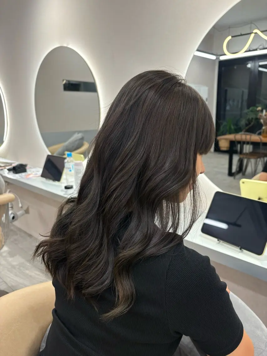 ロング ヘアカラー 🩵ワンカラー MIYU🩵のヘアスタイル