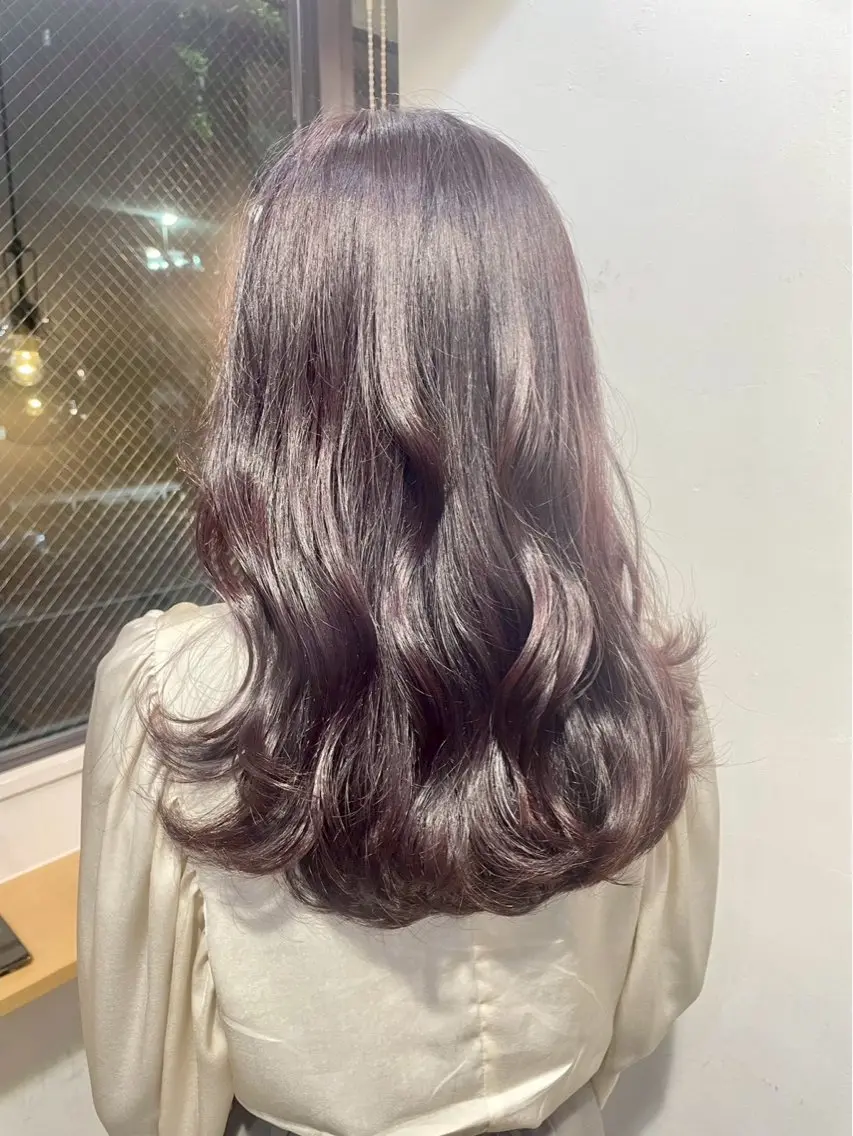 ロング カラー 透明感カラー ラベンダーカラー 福本晴海/カラー モデル募集中✨️のヘアスタイル