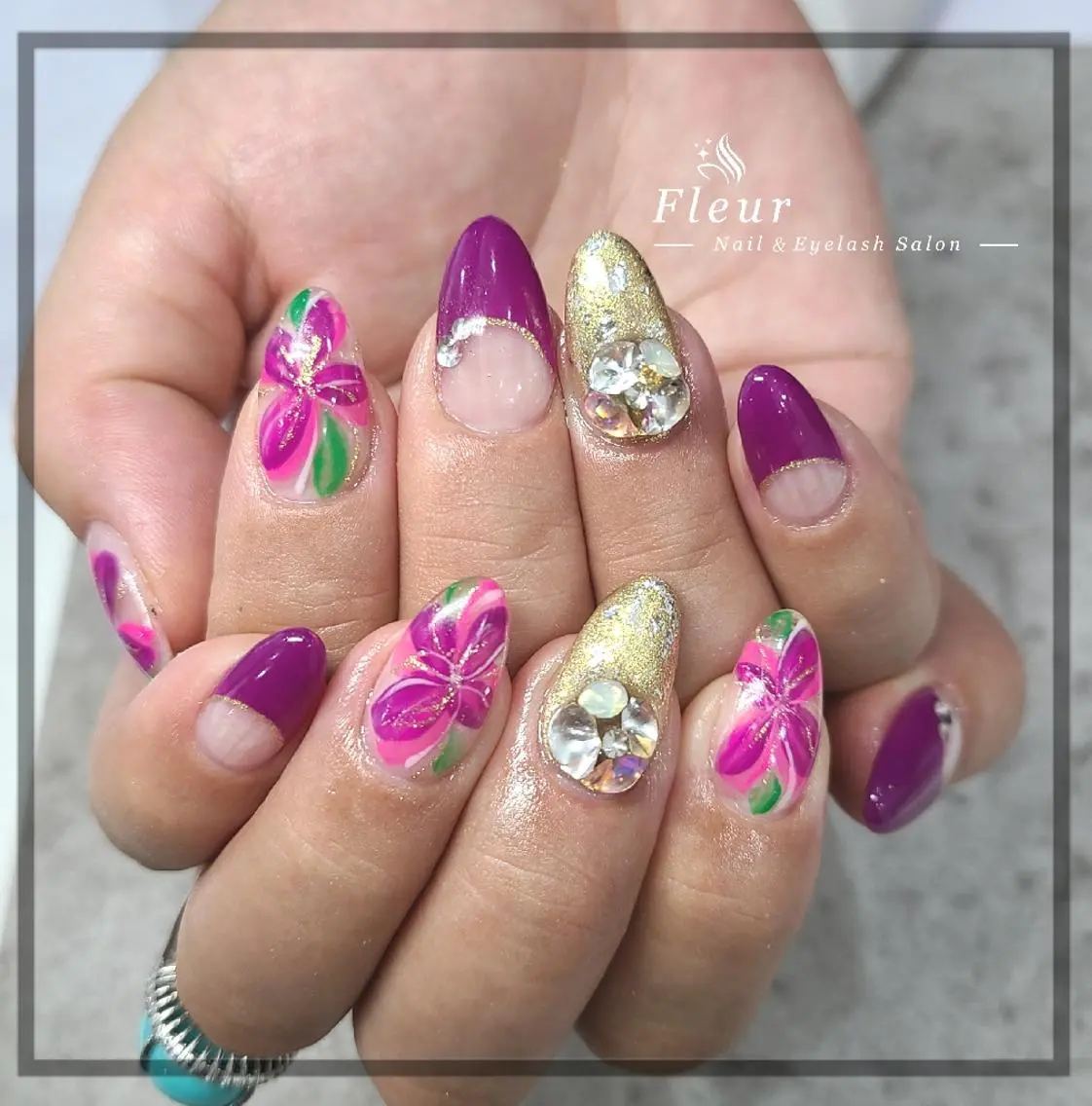 ネイル nail&eye ♡Fleur♡のネイルデザイン