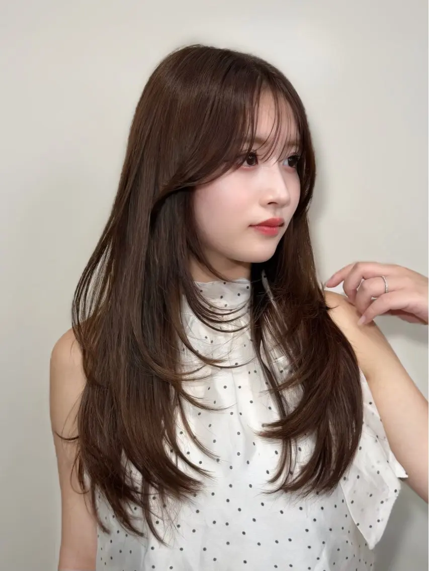 ロング カラー カット ヘアカラー トリートメント 🦋韓国系指名No1 店長/圓山 祐也🦋のヘアスタイル
