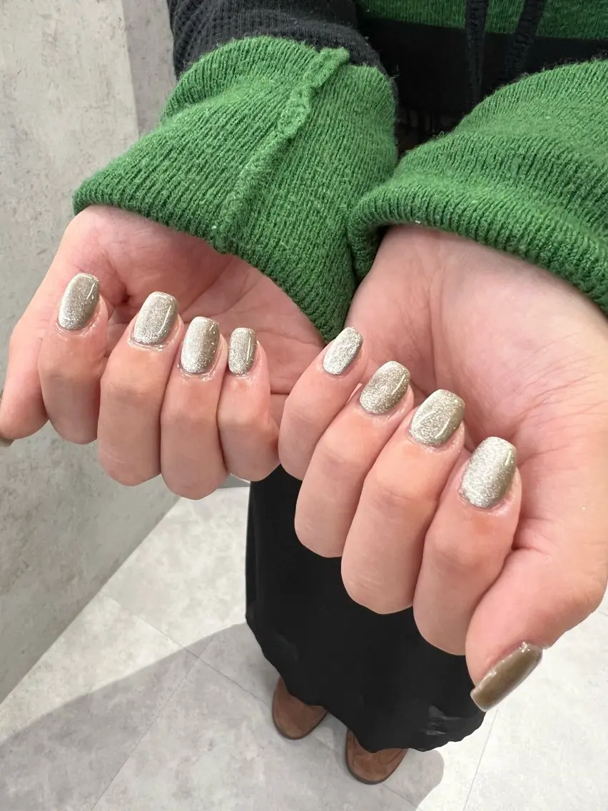 ネイル フラッシュネイル ジェルネイル 韓国ネイル マグネットネイル メンズネイル Bana_ Nailのネイルデザイン