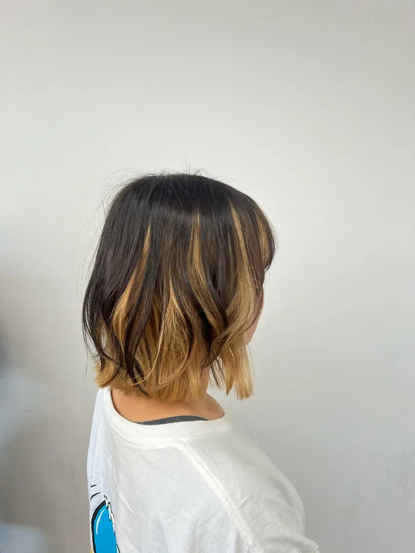 ミディアム カット パーマ CreBiA -Rukiya-のヘアスタイル