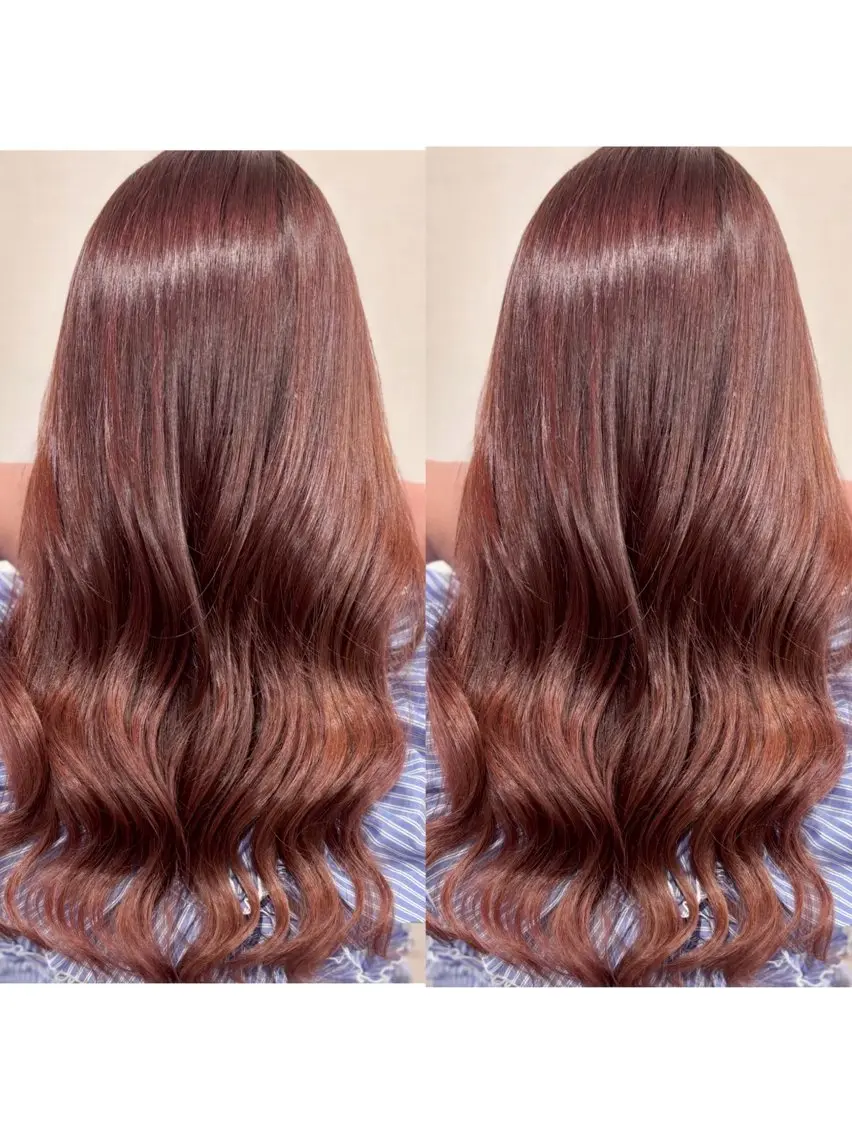 ロング カラー 切っぱなし💇‍♀️ イヤリング🎨龍之介のヘアスタイル