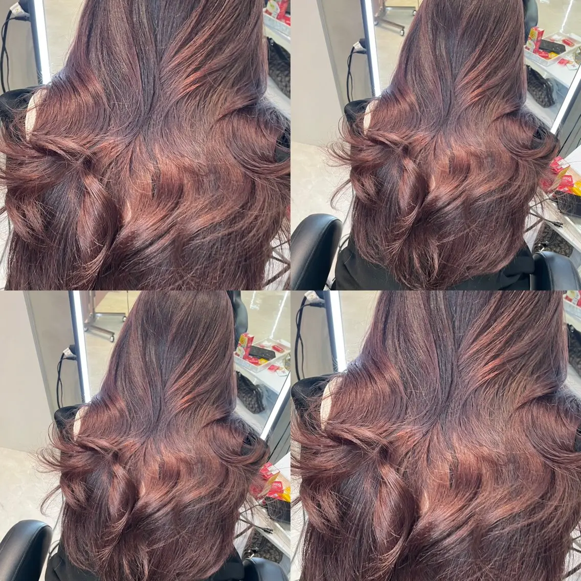 セミロング カット ヘアカラー 韓国✖️網紅🖤 パーマYURIYAのヘアスタイル