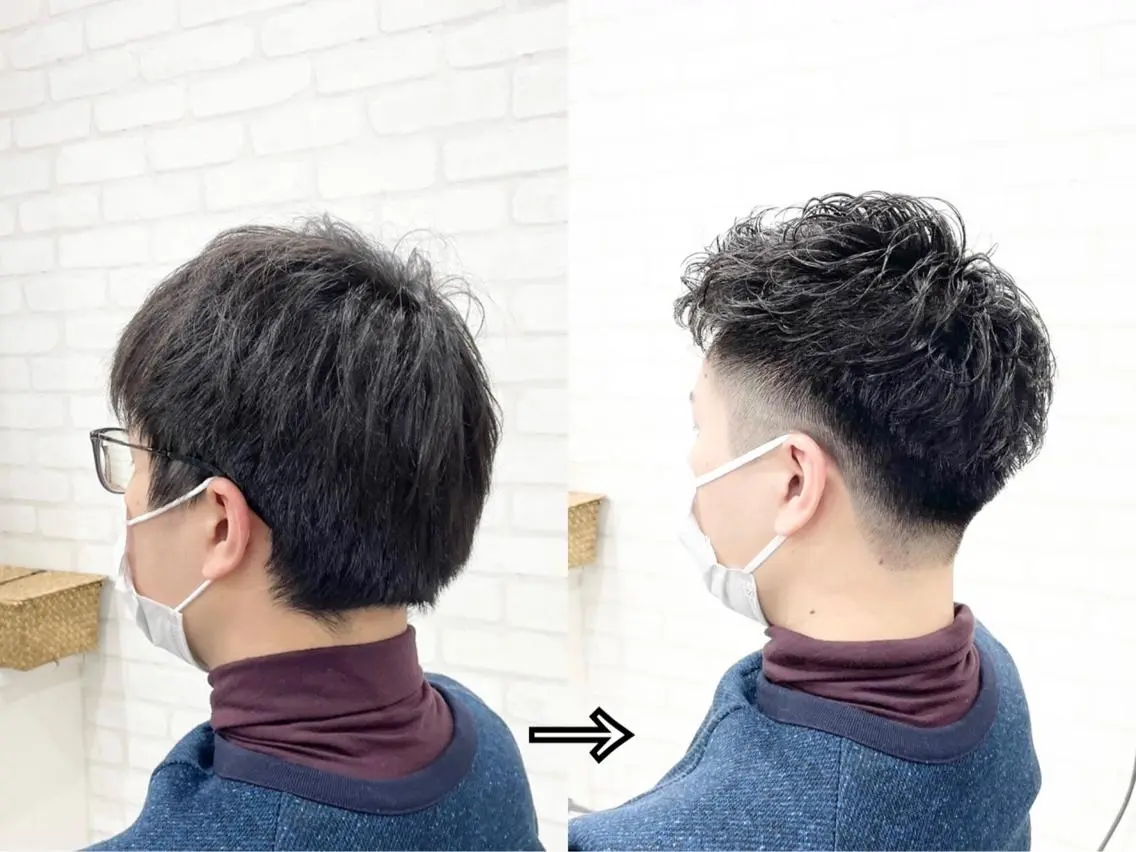 パーマ メンズ マンツーマン美容師 NAKAHARAのヘアスタイル