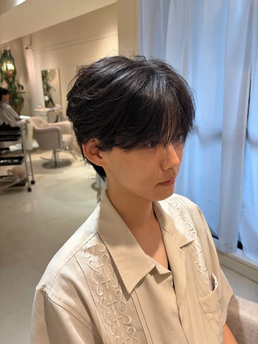 ショート 韓国風ヘア カット CreBiA あきとのヘアスタイル