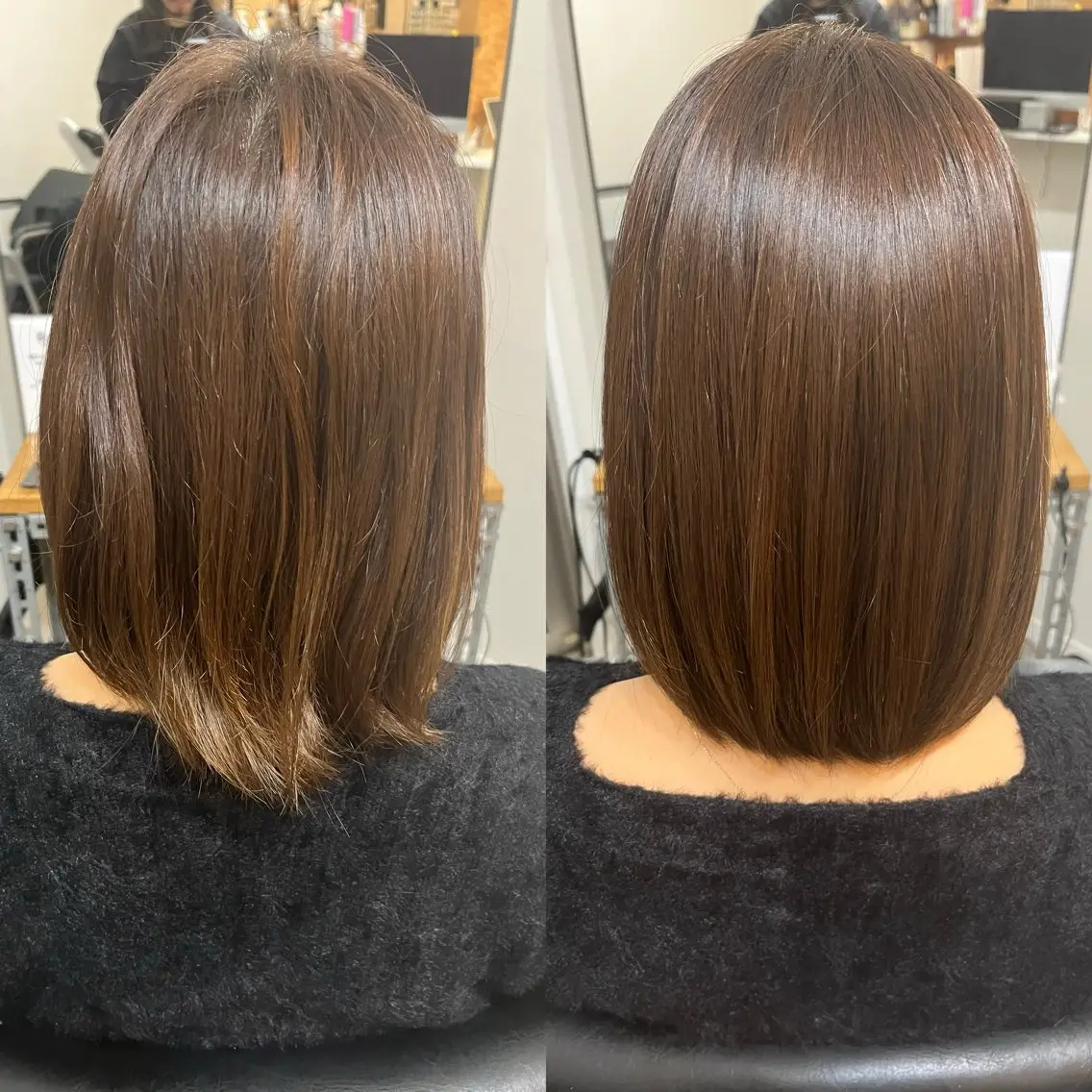 ミディアム カット ヘアカラー トリートメント OFF YUYAのヘアスタイル