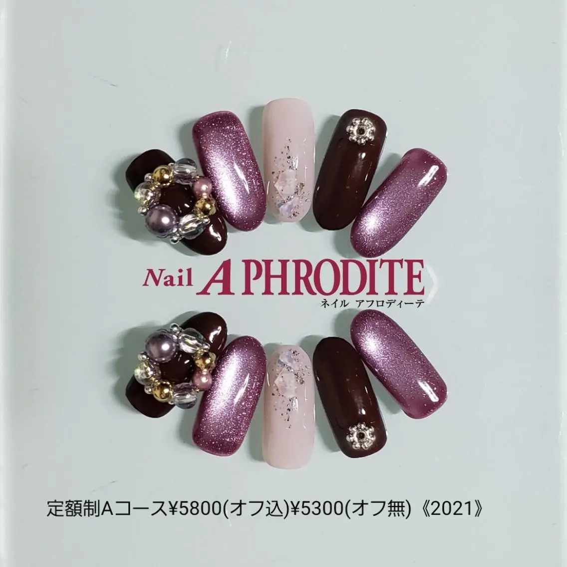 ネイル 持ち込み ニュアンスネイル ハンドネイル Nail Aphroditeのネイルデザイン