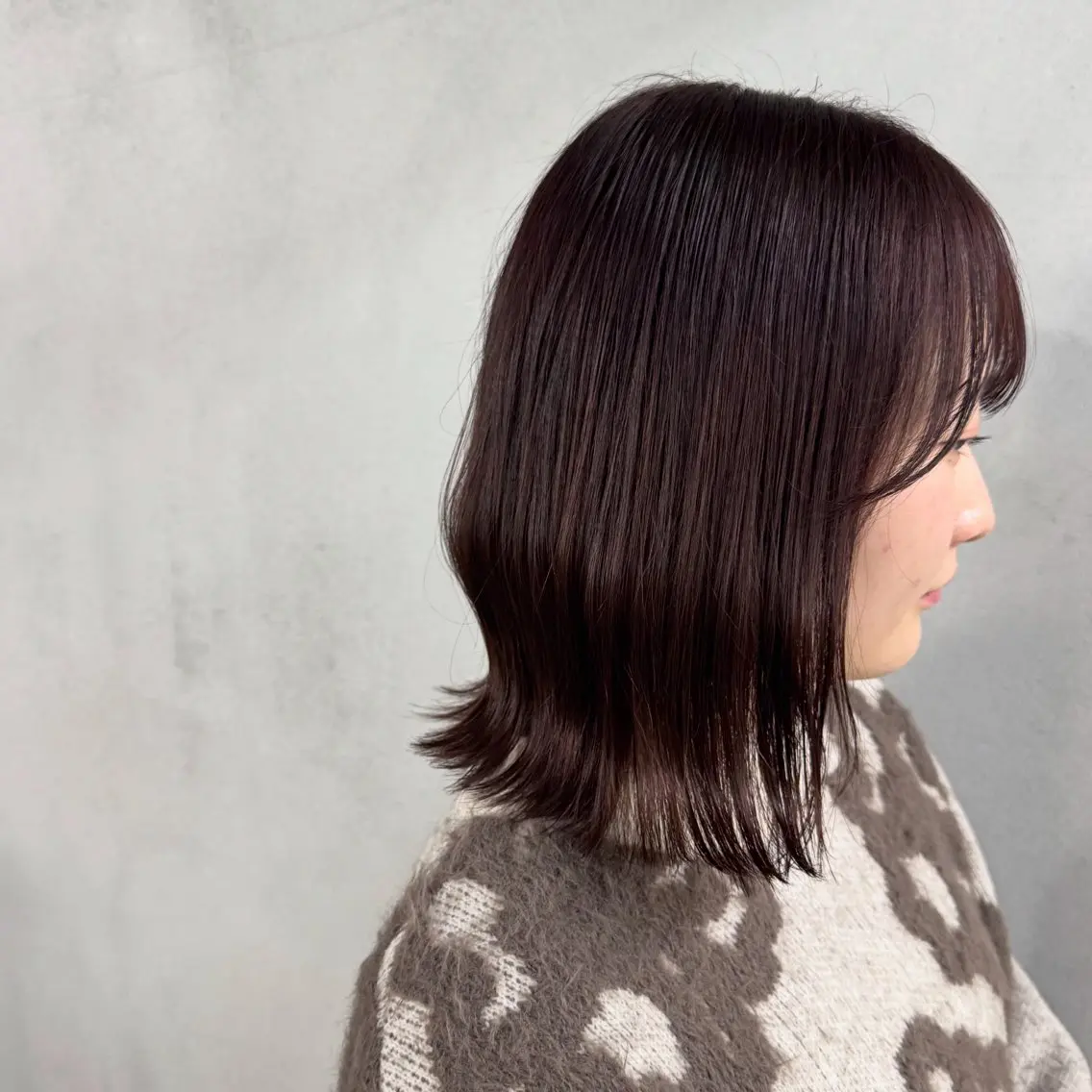 ミディアム カラー レッドカラー ヘアカラー トリートメント #tag 佐藤璃美のヘアスタイル
