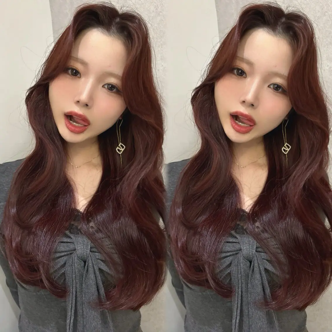 ロング カラー くびれヘア 顔周りカット 髪質改善 韓国風ヘア レイヤーカット カット ヘアカラー トリートメント 韓国🇰🇷レイヤー 映える顔周り🩷のヘアスタイル