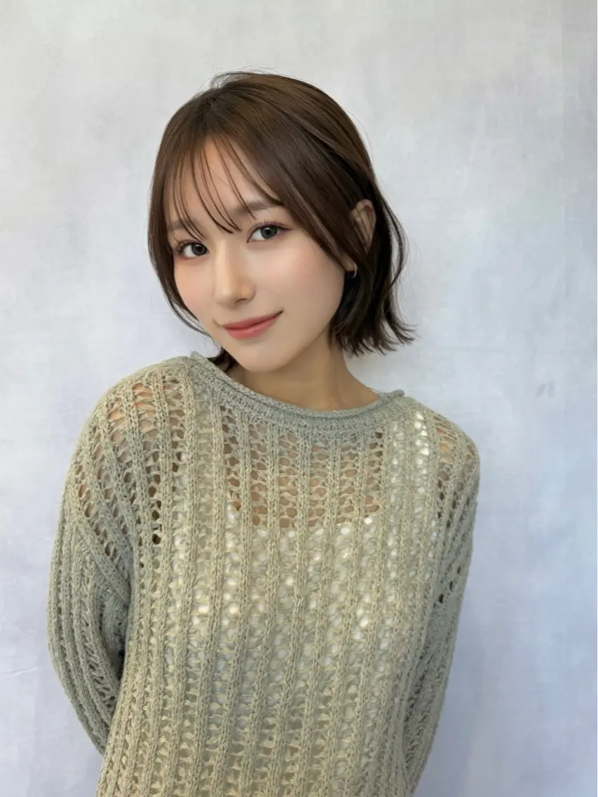 ✨ 新規No.1人気 !迷ったらこれ✨カット+透明感カラー+Aujuaトリートメントの写真