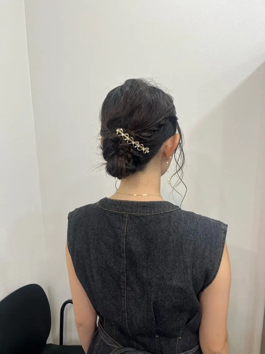 ミディアム ヘアアレンジ 結婚式・ブライダル ヘアセット みゆう 🎀のその他イメージ