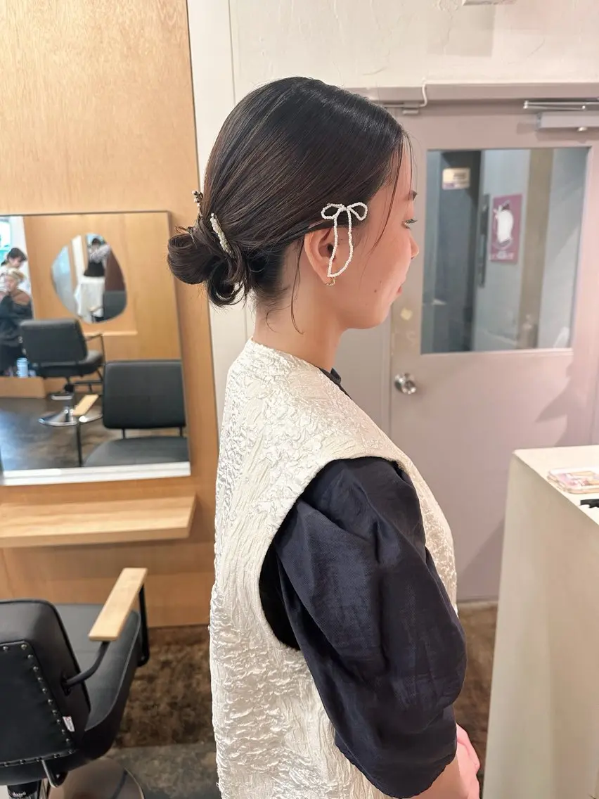 ヘアアレンジ ヘアセット yupi🐈⬛ レイヤー/パーマのヘアスタイル