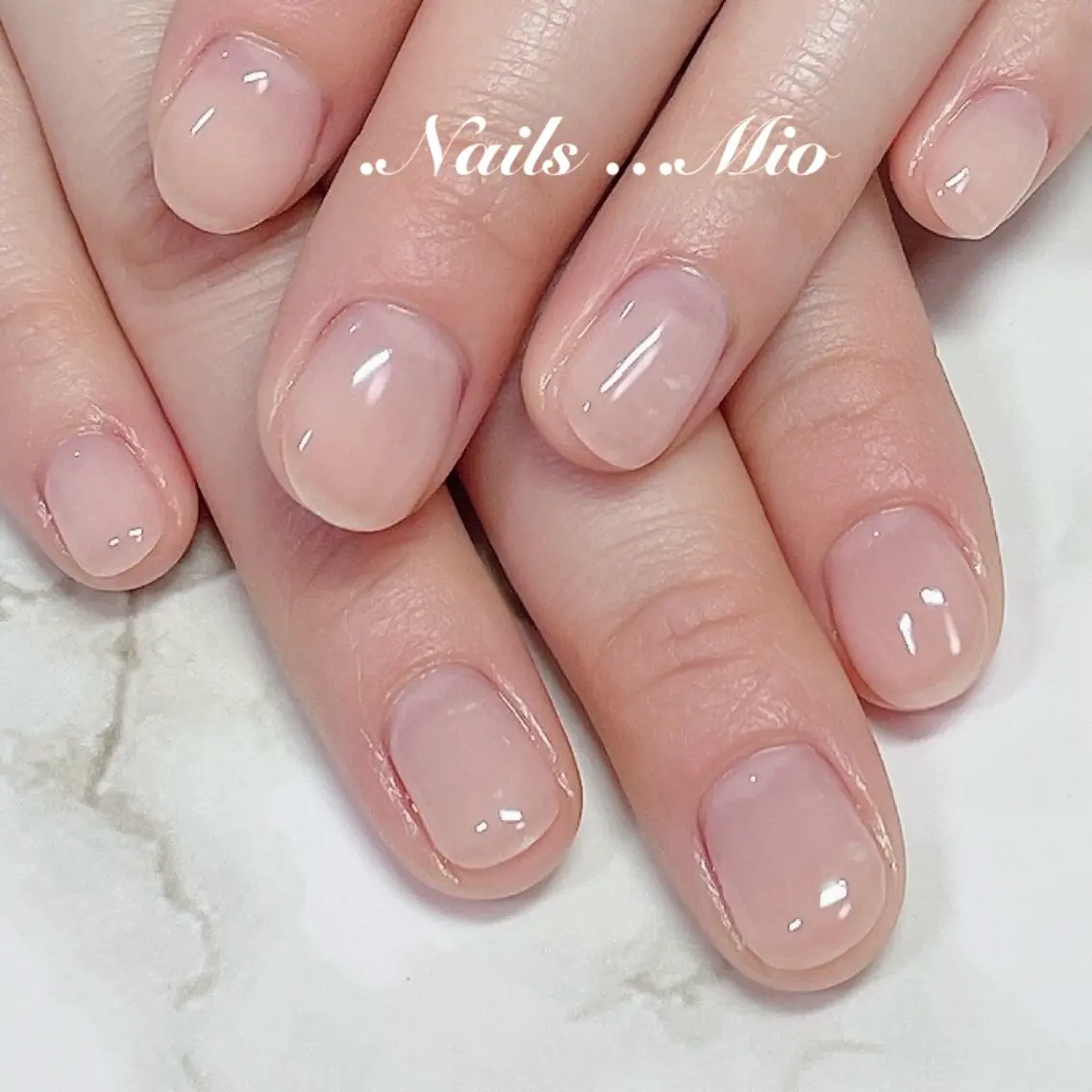 ネイル ジェルネイル ワンカラーネイル ハンドネイル .Nails Mio 赤羽西ネイルサロンのネイルデザイン