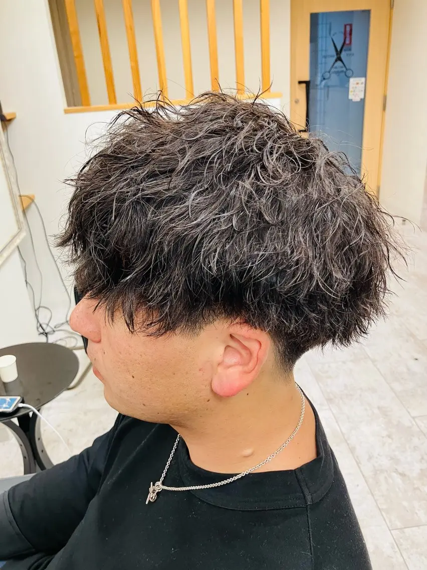 パーマ メンズ カット パーマ メンズ特化/パーマ/ フェードWATARUのヘアスタイル