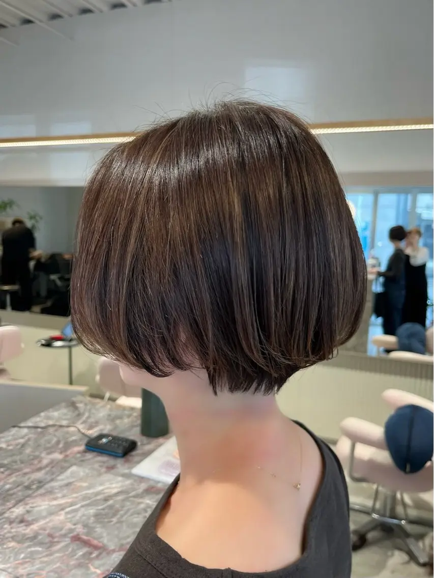 ショート カラー カット ヘアカラー トリートメント 池田 寿子のヘアスタイル