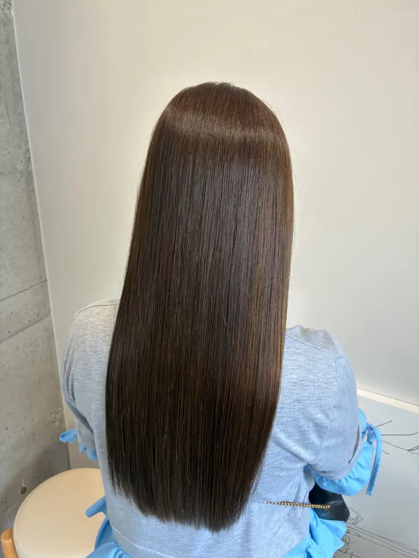 ロング カット ヘアカラー トリートメント newi 天王寺 masakoのヘアスタイル