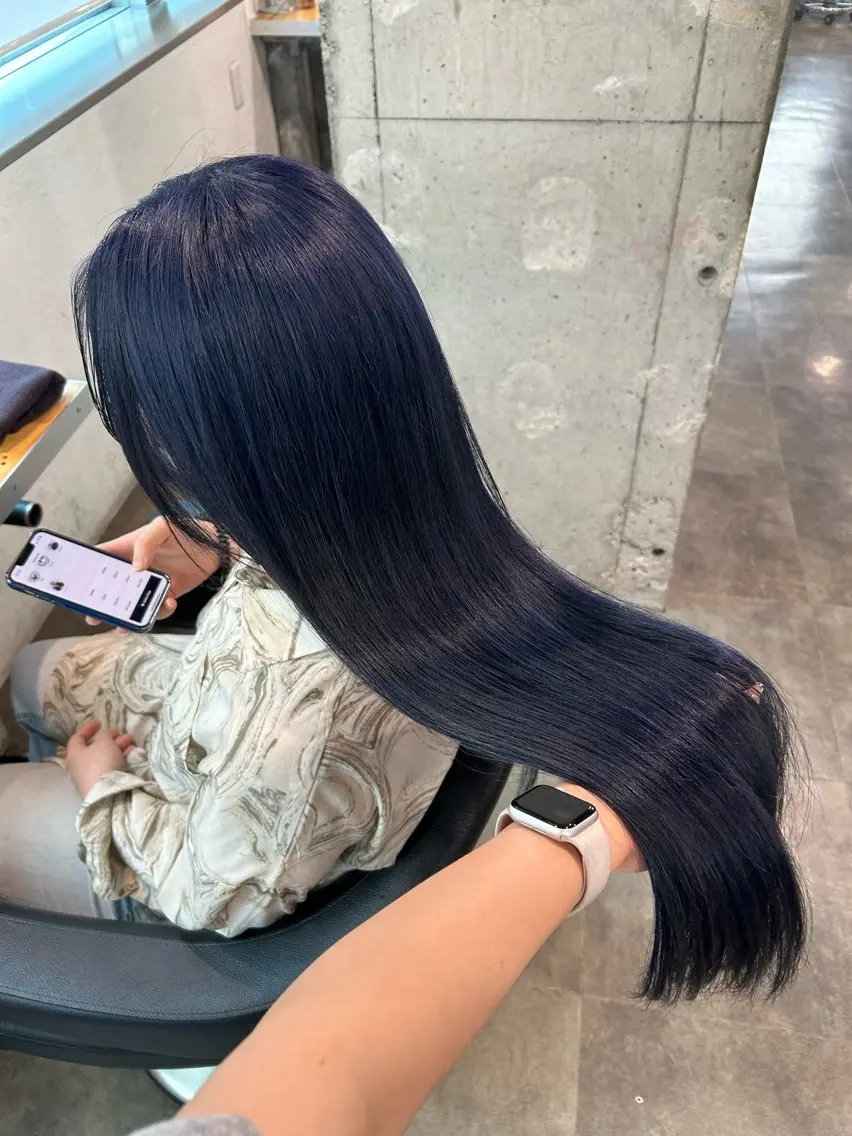ロング カラー ヘアカラー ハイトーン 横浜💞ミオのヘアスタイル