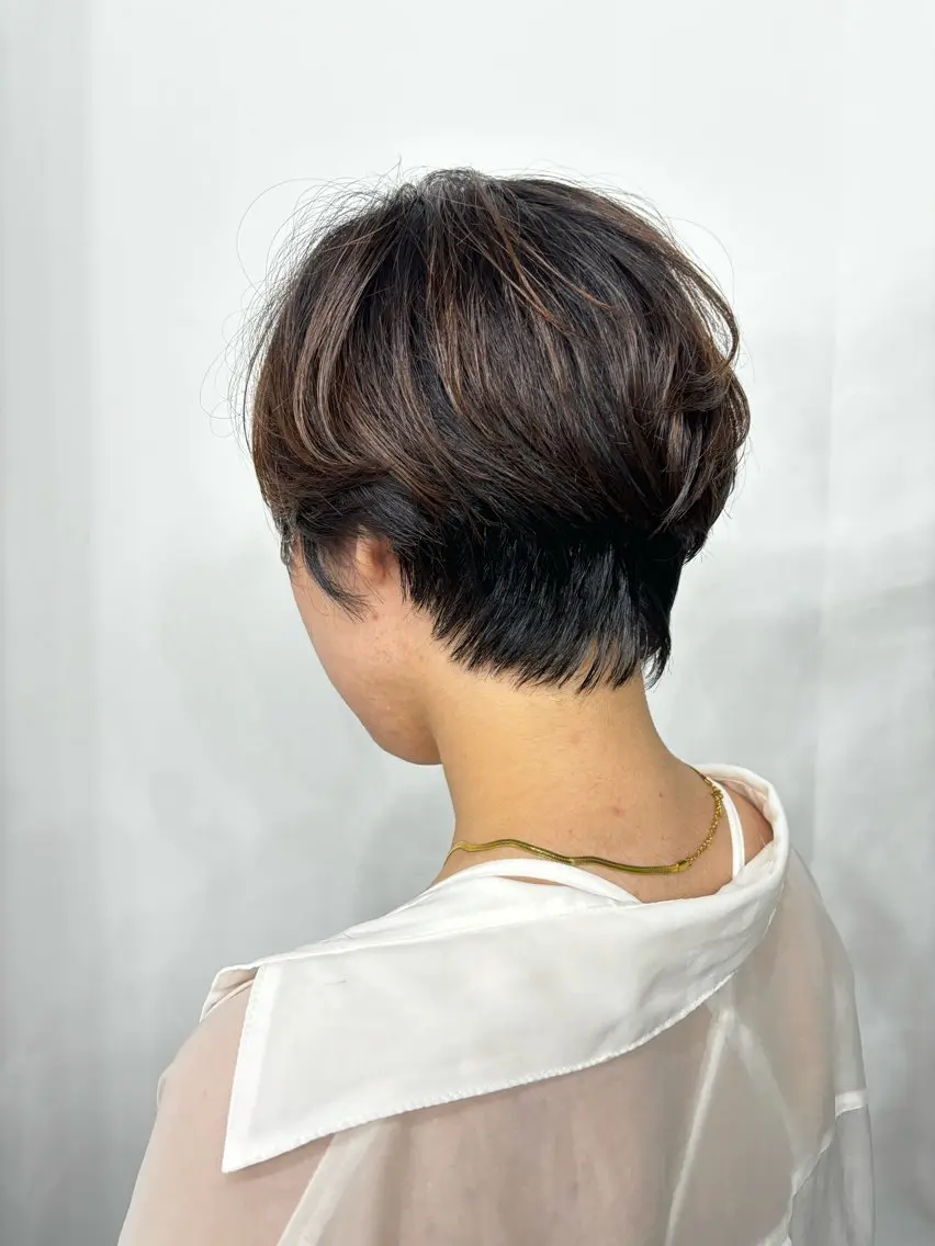 ショート カット 門崎未依/レイヤー/ メンズカット🪿🌼のヘアスタイル