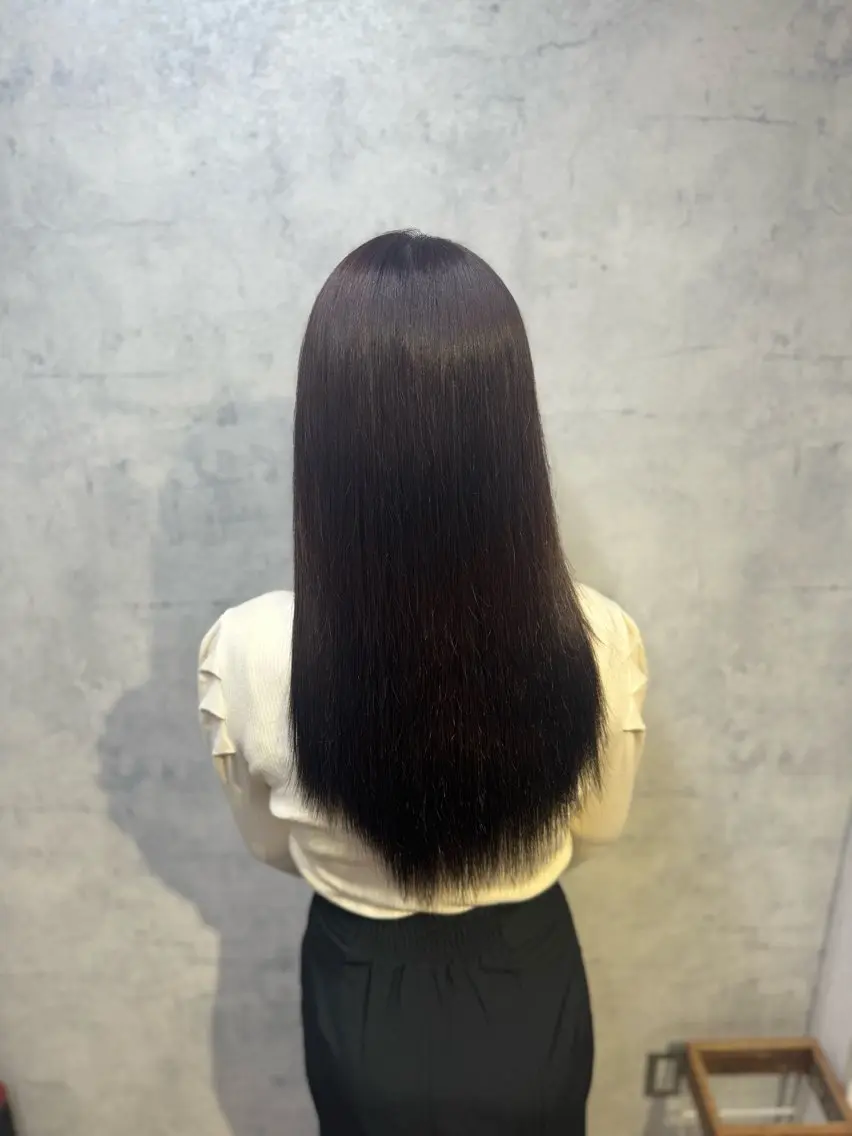 ロング 縮毛矯正 あいり 👶🏻❤︎のヘアスタイル