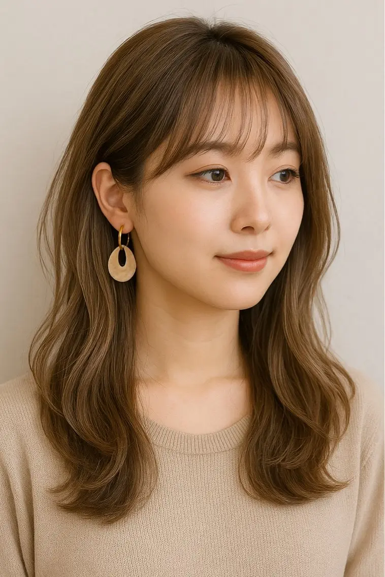 ミディアム カット ヘアカラー トリートメント 頭浸浴×似合わせ HolyGrailのヘアスタイル