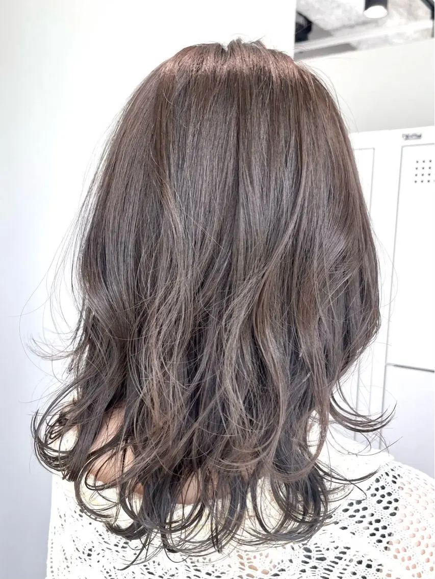 ミディアム カラー 髪質改善 トリートメント カット ヘアカラー トリートメント ERI ☆のヘアスタイル