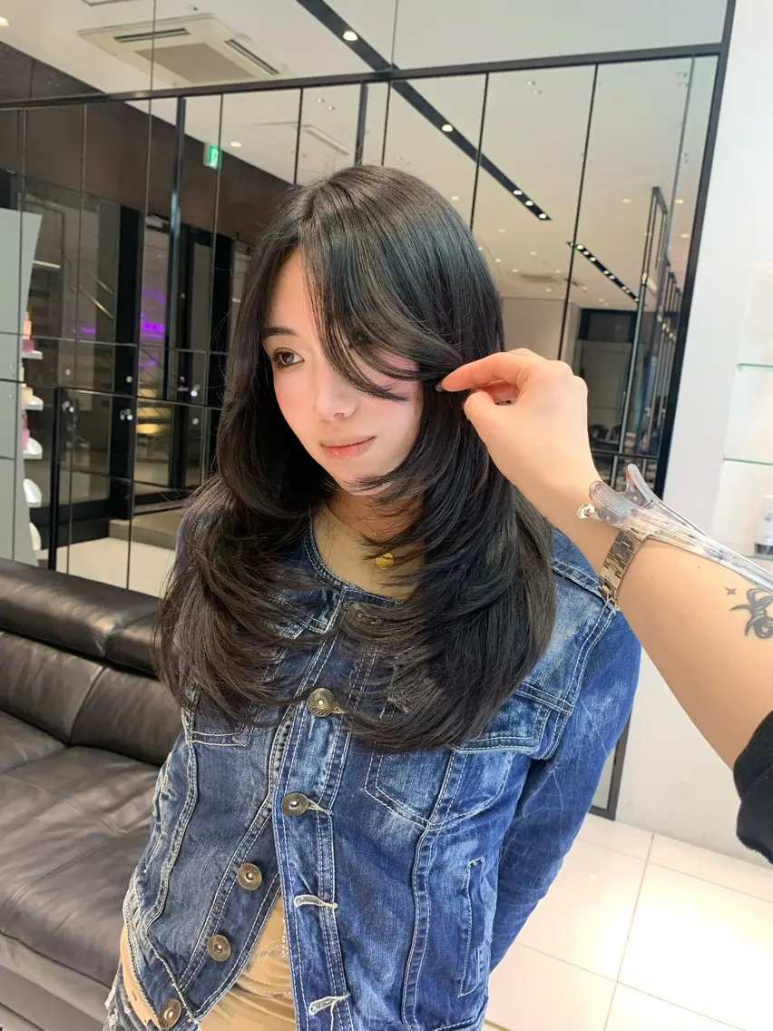ロング レイヤーカット カット keen吉祥寺🐆 レイヤー/NAO🩶のヘアスタイル