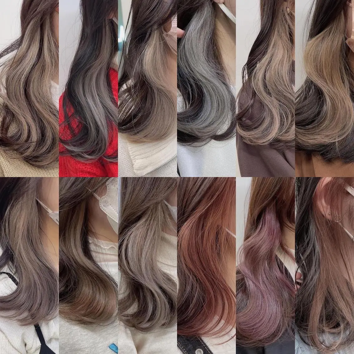 セミロング カラー ヘアカラー トリートメント ヘッドスパ ヘアセット 🥞ベージュ系カラー 【すずきりほ】🥞のヘアスタイル