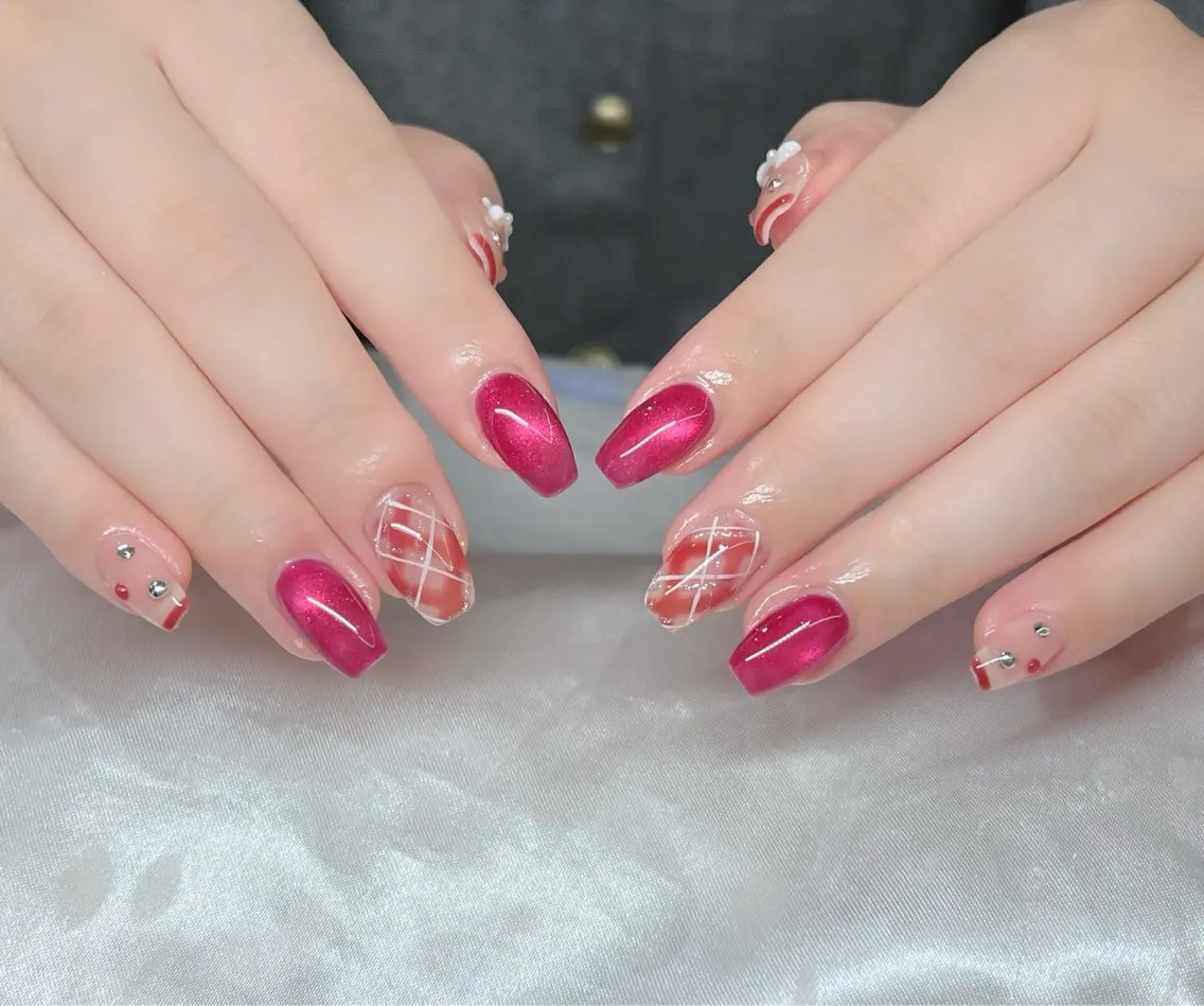 ネイル 🎀PG🩵 ネイルサロンのネイルデザイン