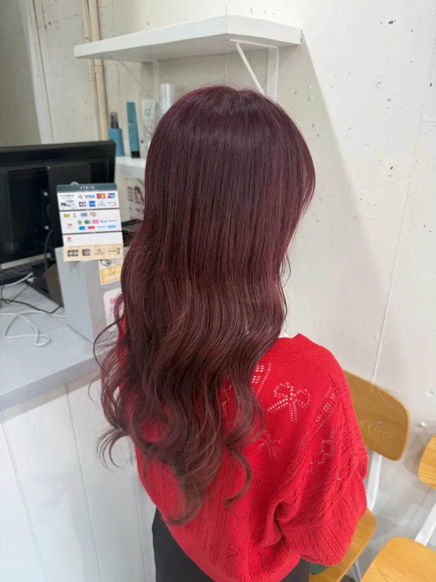 ロング カット ヘアカラー レイヤーカット 艶髪🎀HINATAのヘアスタイル