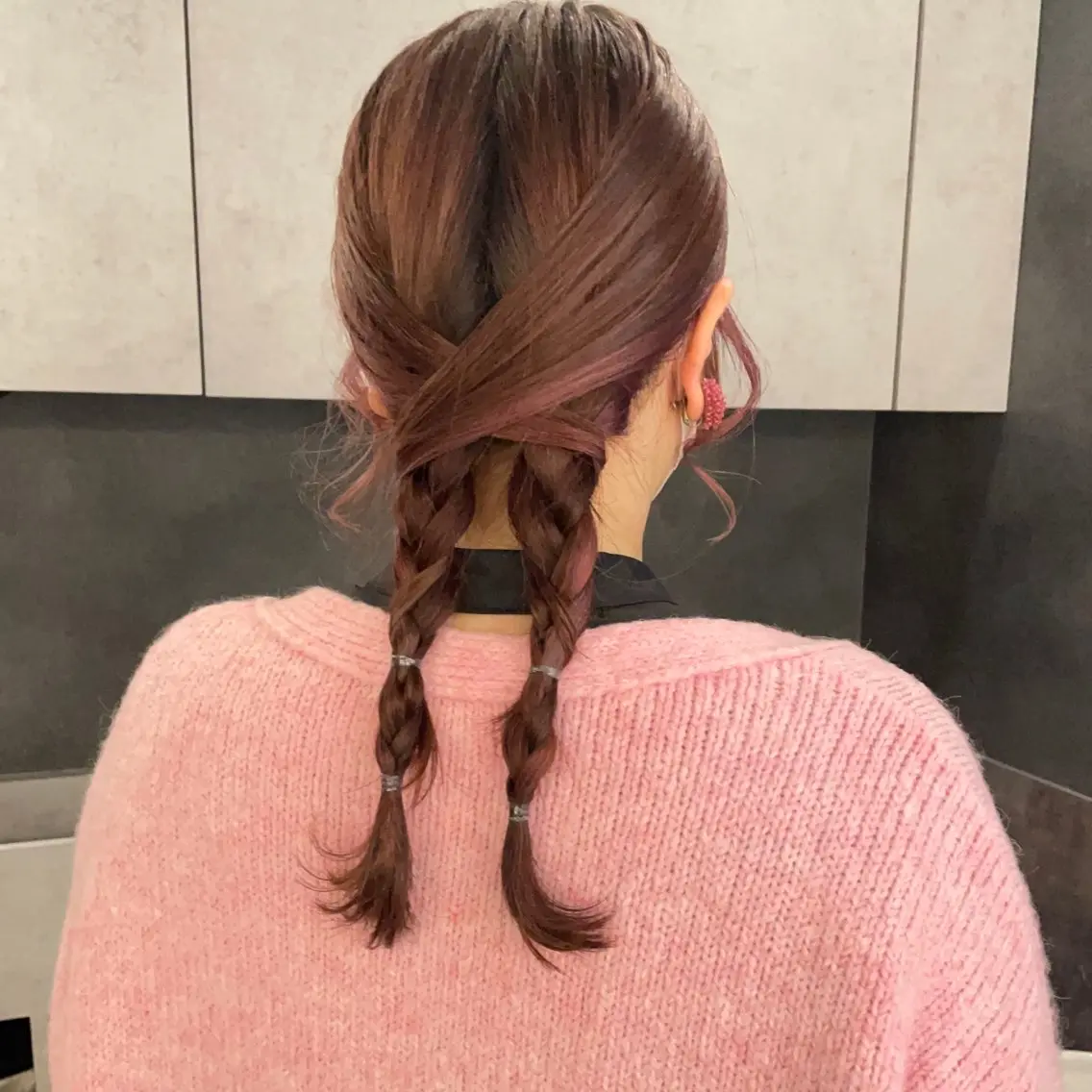 セミロング ヘアアレンジ ヘアセット 小濱 拓也のヘアスタイル