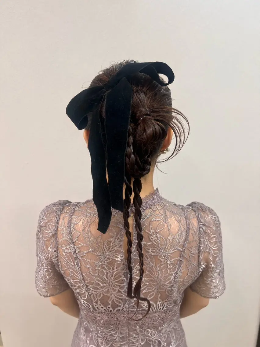 ロング ヘアアレンジ ヘアセット ヘアセットヘッドスパ Miraiのヘアスタイル