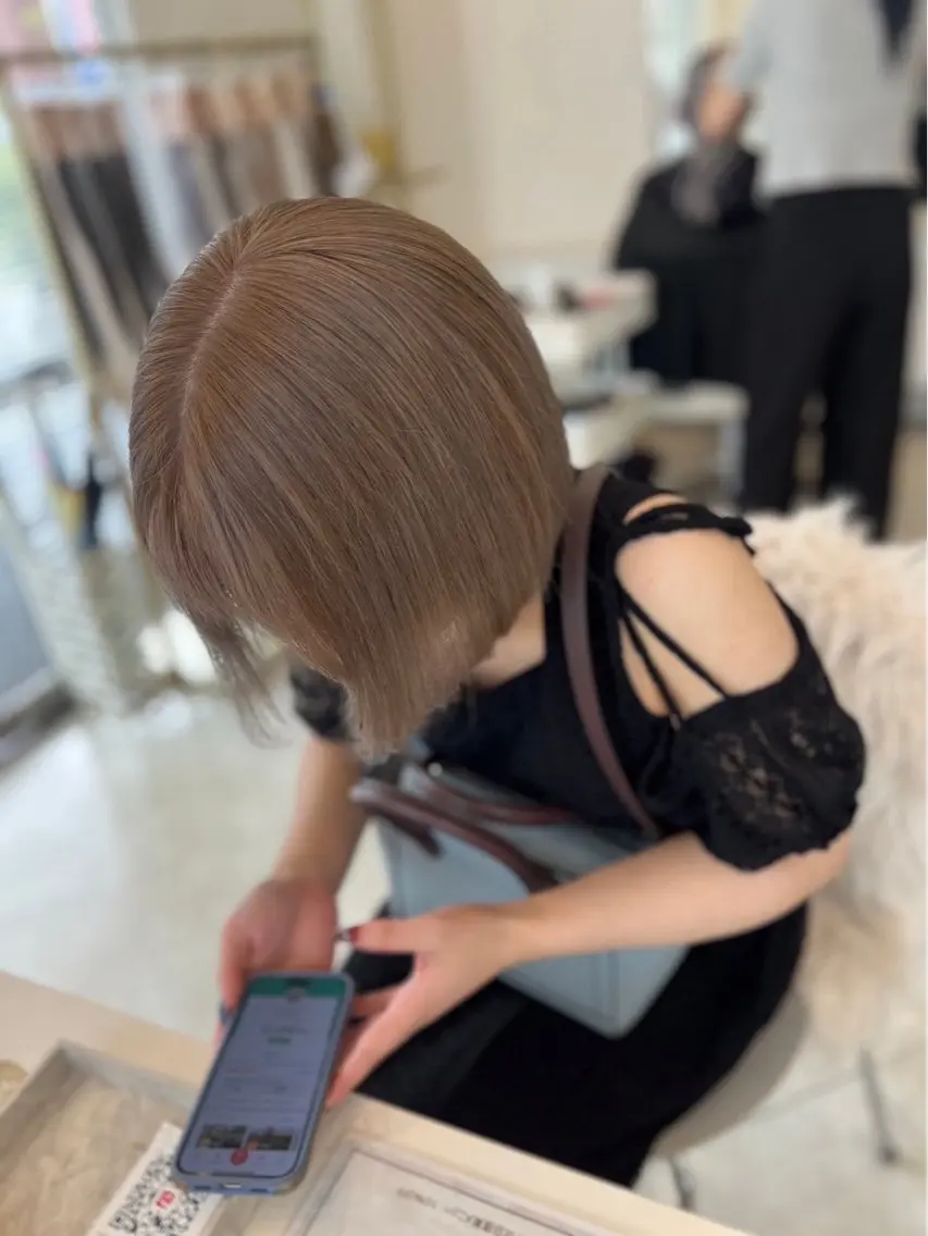 ミディアム 髪質改善 トリートメント 高野 慧成のヘアスタイル
