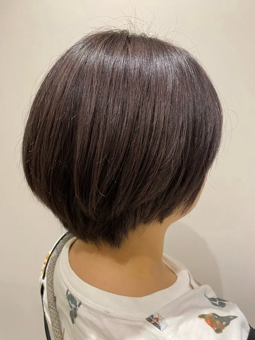 ショート カラー ブリーチ グレージュ シアーグレージュ カット ヘアカラー トリートメント 艶髪🌿美髪 大塚礼乃【西荻窪】のヘアスタイル