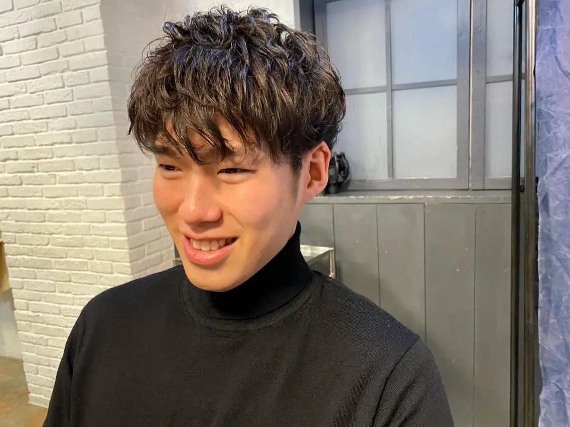 ショート パーマ メンズ カット パーマ 🌞メンズパーマ ONOE💈のヘアスタイル