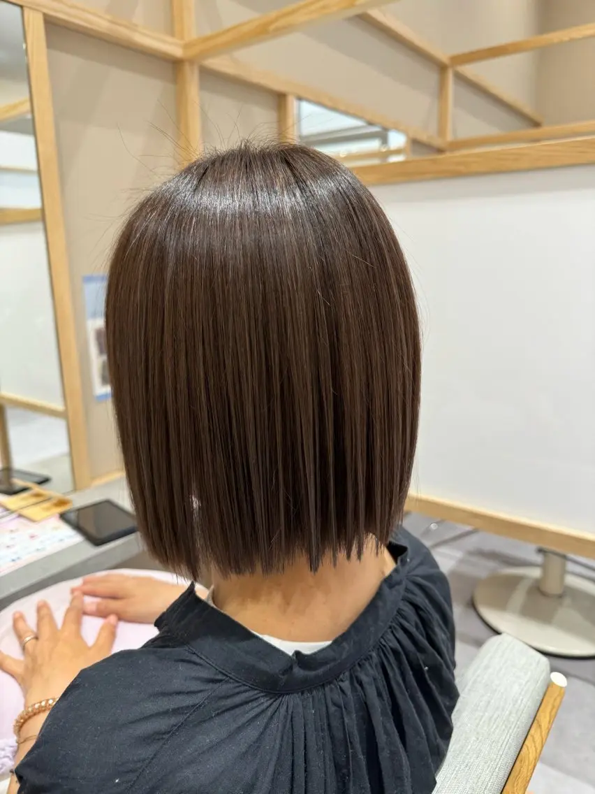 カット+カラー 【ボブ】 ※3センチ以上カットさせて頂ける方の写真