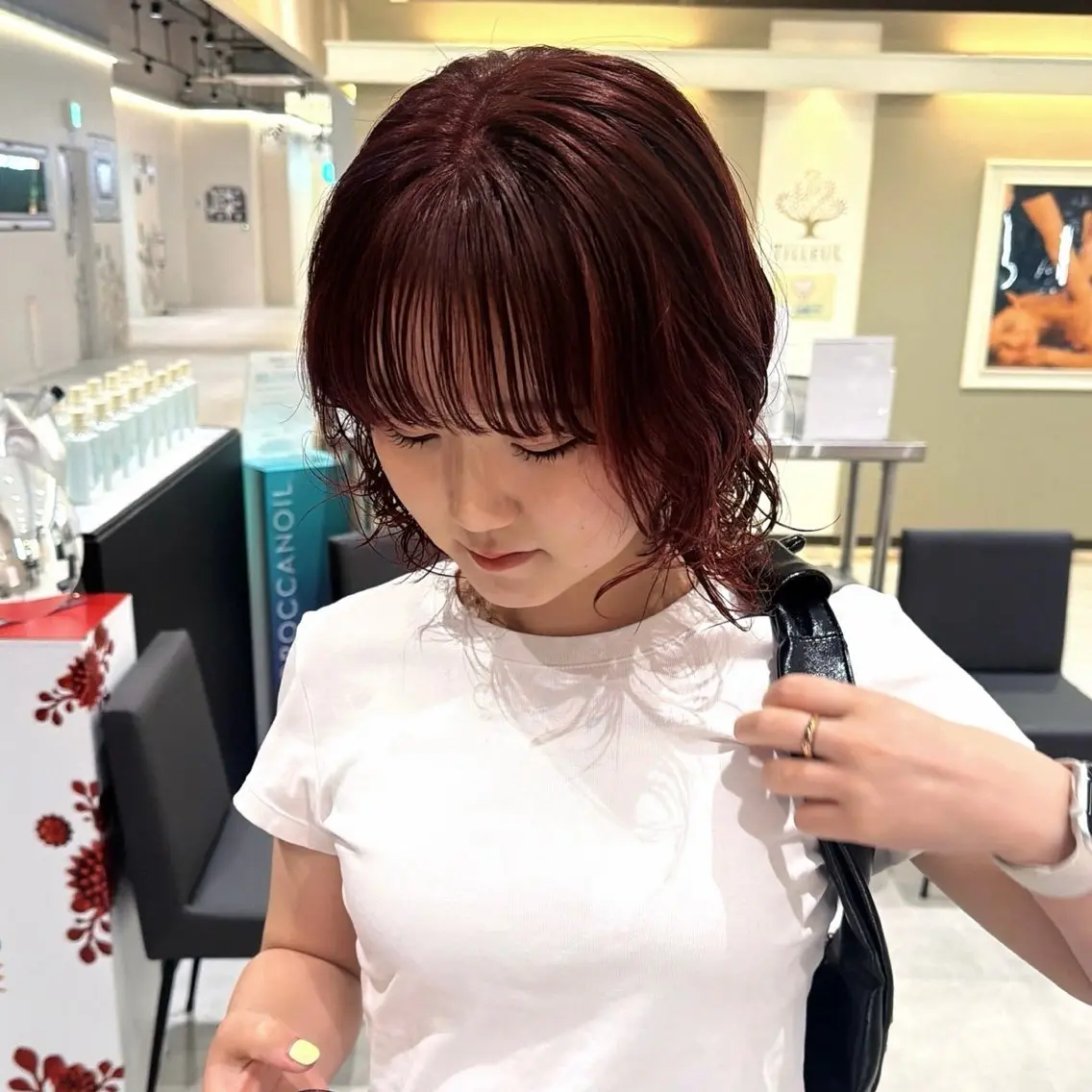 ミディアム カット ヘアカラー トリートメント ヘッドスパ ヘアセット 🇰🇷韓国ワンホン カラー🎀✨️AYUのヘアスタイル