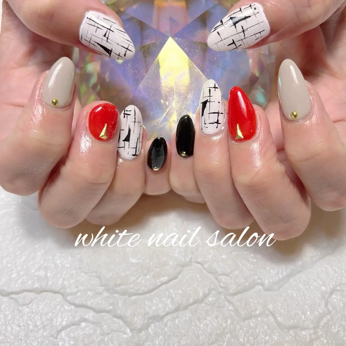 ネイル フットネイル ラメ(グリッター) ハンドネイル white nail salonのネイルデザイン
