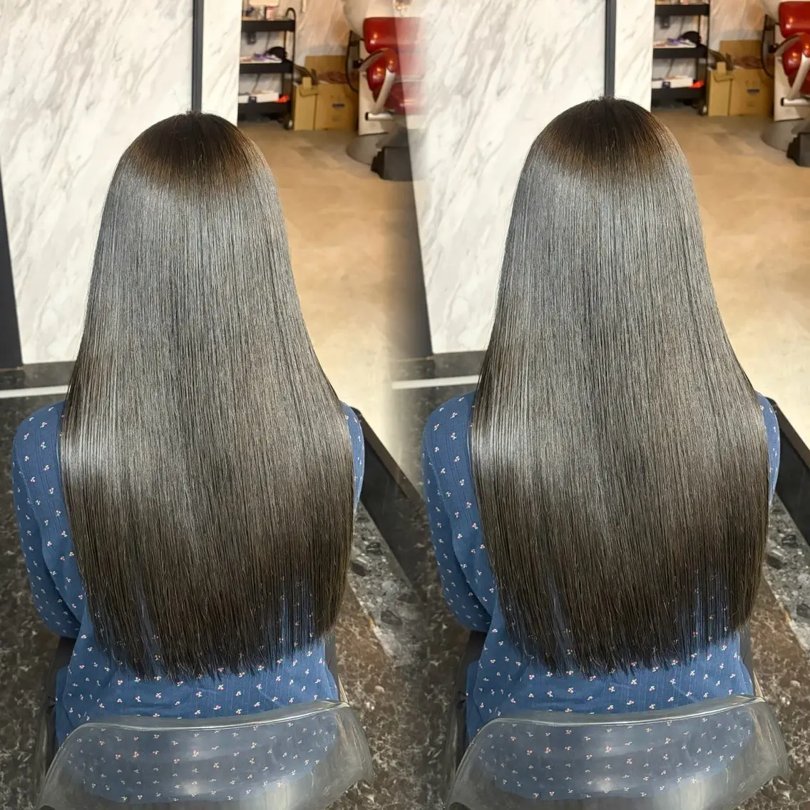 ロング カラー グレージュ オリーブグレージュ オリーブグレー ヘアカラー aina/心斎橋 /難波/カラーのヘアスタイル