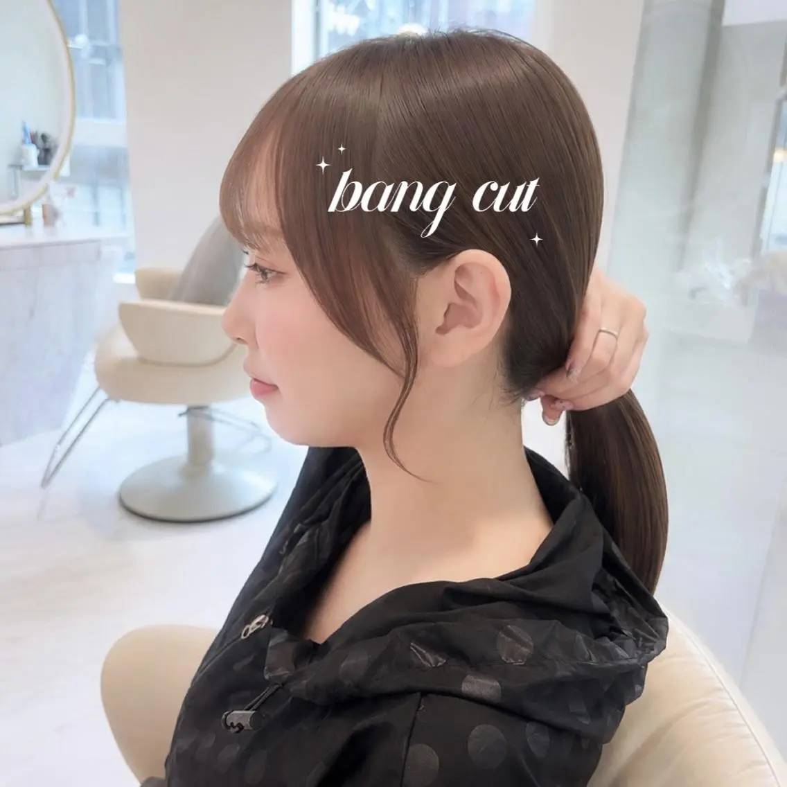 ロング 顔周りカット カット 𝑚𝑖𝑤𝑎 / 顔周り/透明感カラーのヘアスタイル