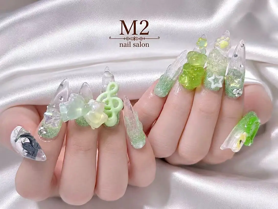 ネイル ハンドネイル 長さだし専門店 M2 rikaのネイルデザイン