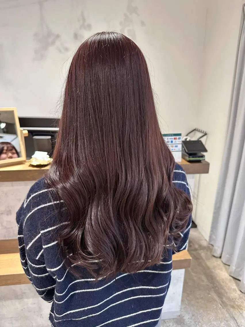 ロング カラー ラベンダーカラー ラベンダーピンク ピンクカラー ヘアカラー トリートメント 落合　眺 (オチアイ　ノゾミ)のヘアスタイル
