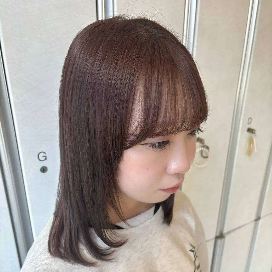 ミディアム レイヤーカット カット ヘアカラー トリートメント ボブ/レイヤー/透明 感カラー/Dai🌿のヘアスタイル