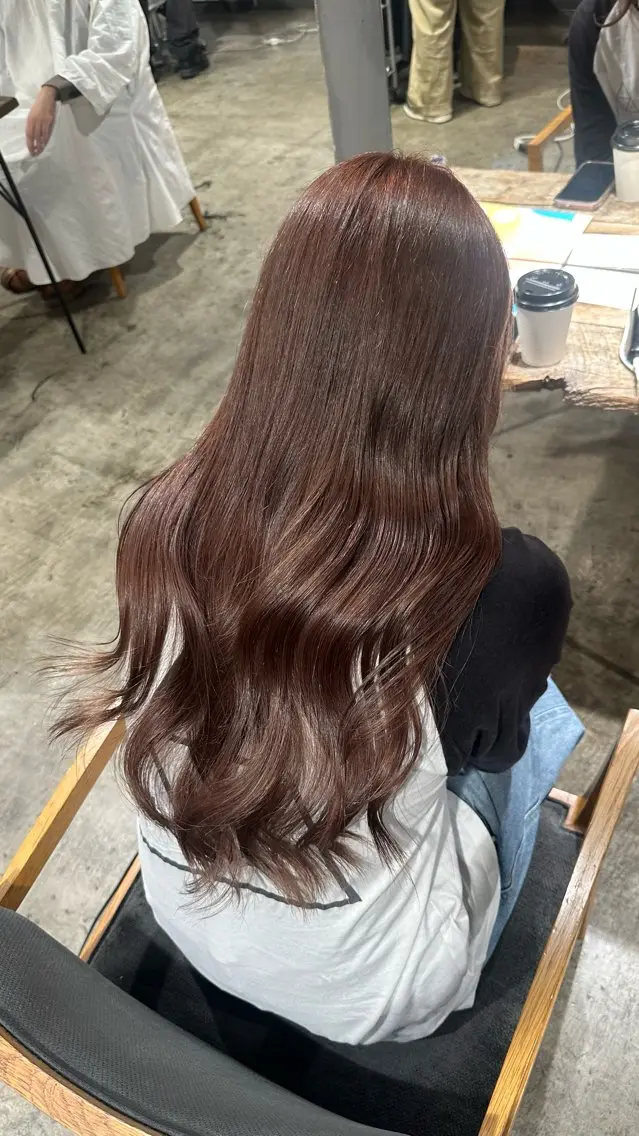 ロング カラー ベージュカラー ブリーチ ブラウンカラー ブリーチなしカラー 髪質改善 ヘアカラー トリートメント ブリーチ/ハイトーン ⚗️HARUKAのヘアスタイル
