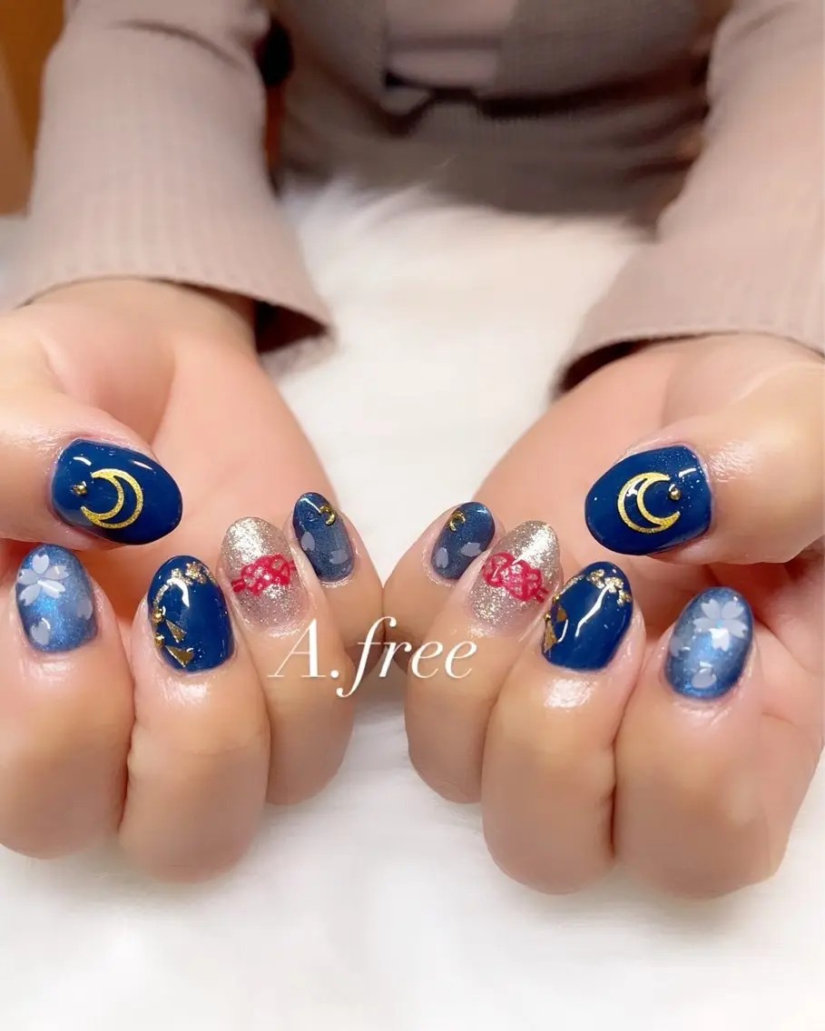 ネイル A.free✧*｡ アレルギー対応✧*｡のネイルデザイン